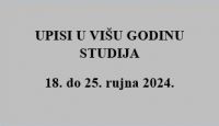 VAŽNA OBAVIJEST - UPIS STUDENATA U...
